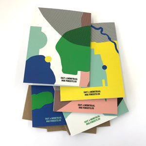 Paquet de 5 cartes vierges avec enveloppes / Série formes