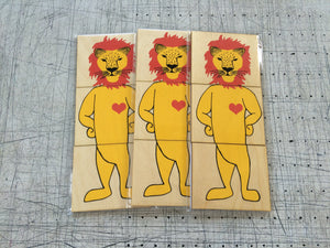 SAFARI Jeu méli-mélo aimanté, paquet de 3 personnges (Élephant, Lion et Singe)