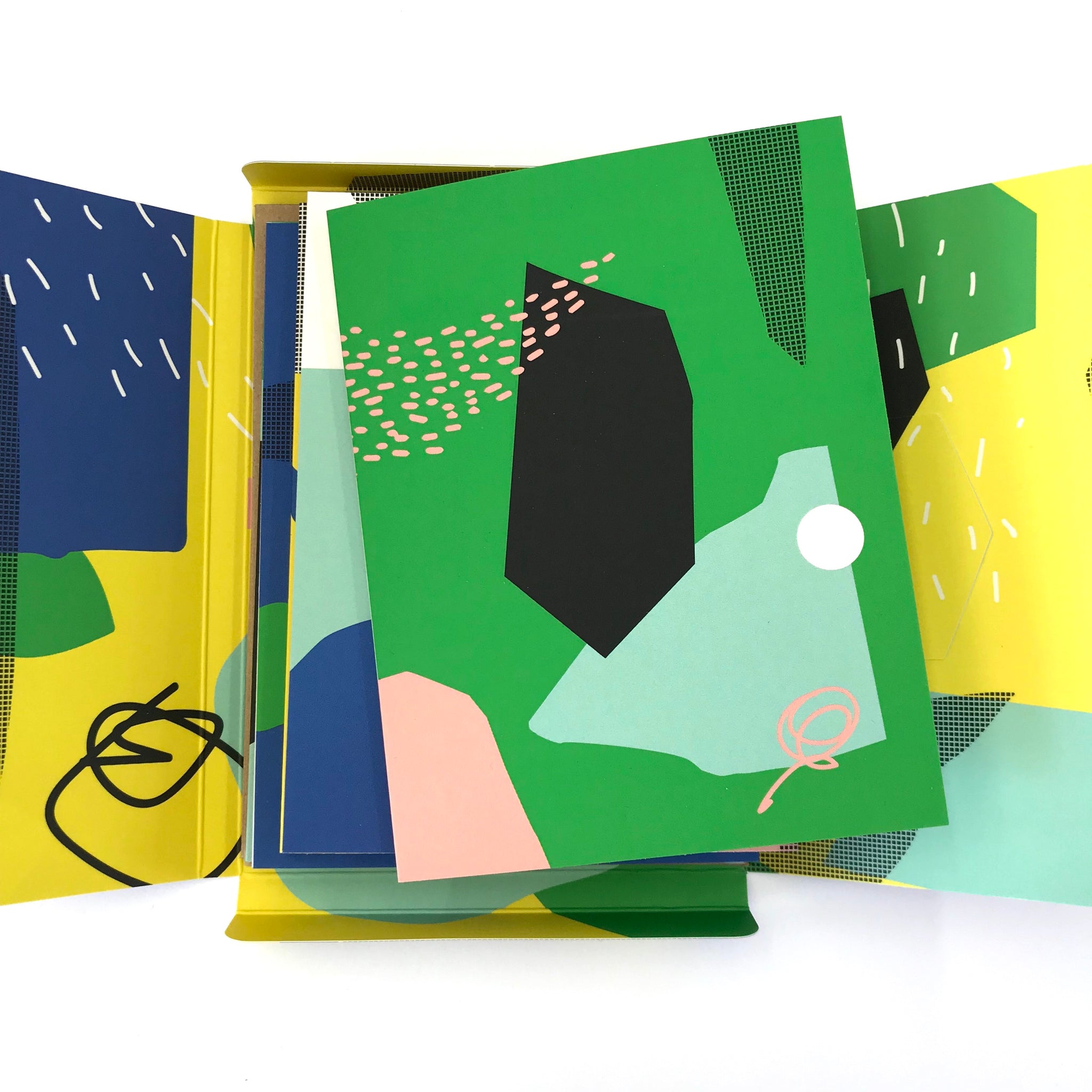 Paquet de 5 cartes vierges avec enveloppes / Série formes